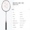 YONEX Nanoflare 001 Ability Badminton Racquet (Strung) Graphite Frame HiFlex Slim Shaft Racket BlackRed