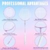 Badminton Rackets Set with 3 Shuttlecocks Lightweight Badminton Set of 2 for Outdoor Backyard Games Lightweight Badminton Racquets for Kids Adults Beginners