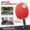 JOOLA Premium Table Tennis Set 4 Regulation Ping Pong PaddlesTraining Ping Pong Balls and Carrying Case