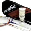 Pro Impact Badminton Racket Set Lightweight Aluminum Head Rackets